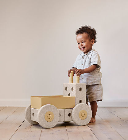 MODU Gåvogn 3-i-1 - Sand Grey/Honey Yellow