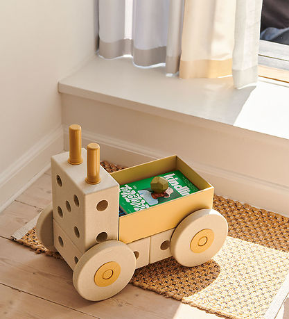 MODU Gåvogn 3-i-1 - Sand Grey/Honey Yellow