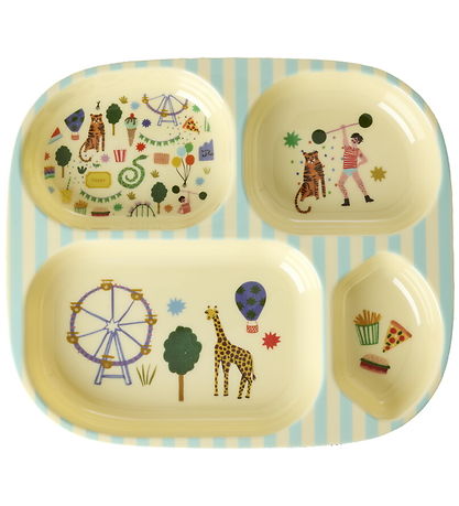 Rice Spisesæt - Melamin - 4 stk. - Mint Fun Fair