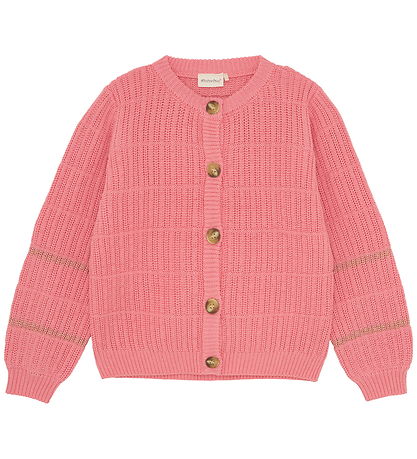 Minymo Cardigan - Strik - Strawberry Ice