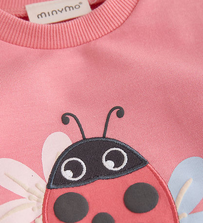 Minymo Sweatshirt - Strawberry Pink