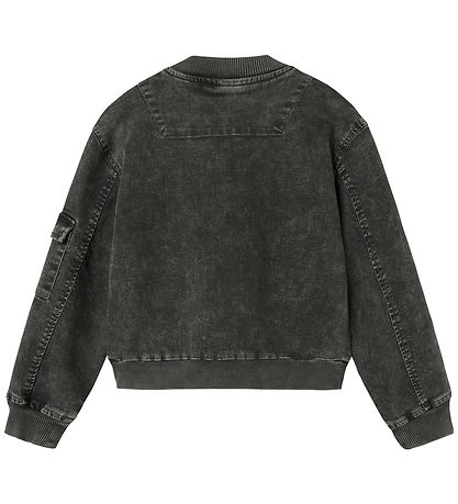 Name It Denim/Bomber Jakke - NkfLuna - Dark Grey Denim