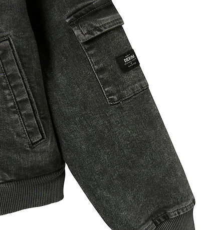 Name It Denim/Bomber Jakke - NkfLuna - Dark Grey Denim