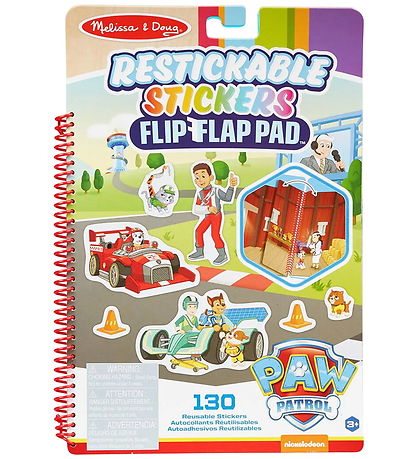 Melissa & Doug Bog -  Paw Patrol klistermærker - 130 stk.
