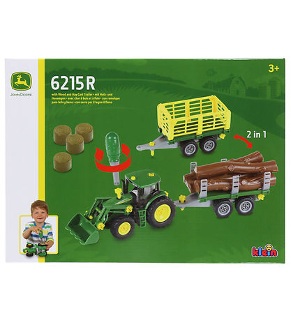 John Deere Kids Traktor - 27x59 - Grøn