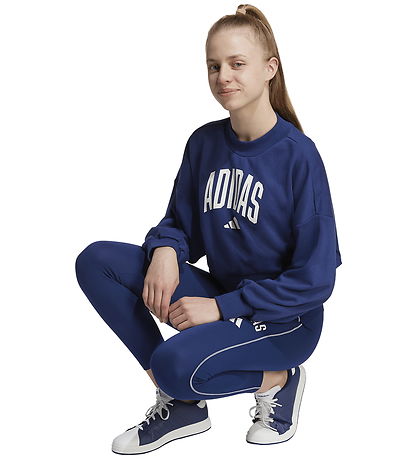 adidas Performance Sweatshirt - JG CLGT FT - Dkblue/White
