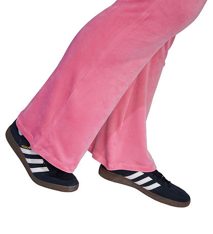 adidas Originals Bukser - Velour - Pnkfus/White