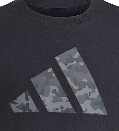 adidas Performance T-shirt - J Camo - Black