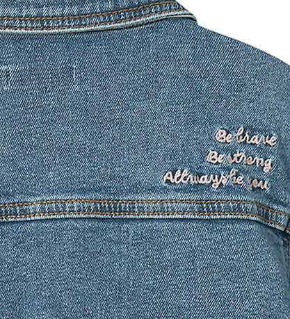 Name It DenimJakke - NmfDevi - Medium Blue Denim/Bow