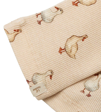 Lil' Atelier leggins - Rib - NmfGavo - Sand Dollar/Duck