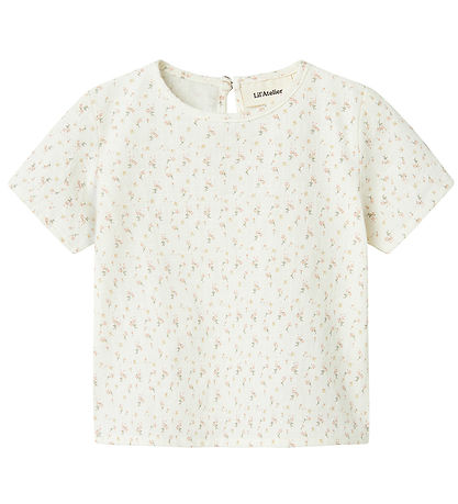 Lil' Atelier T-shirt - NbfHailey - Coconut Milk
