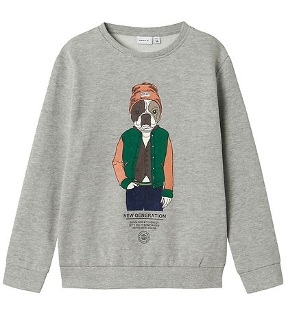 Name It Sweatshirt - NkmPsalko - Grey Melange