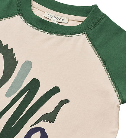 Liewood T-shirt - Dinomite / Garden Green / Sandy