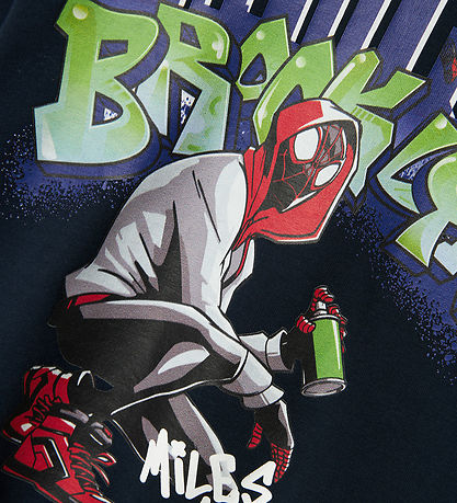 Name It Sweatshirt - Nmmorin - Spiderman - Dark Sapphire