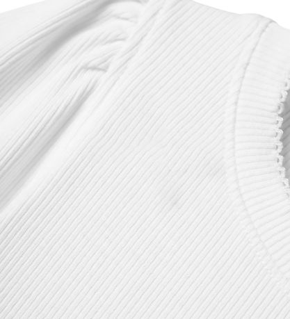 Name It Bluse - Rib - NmfFikab - Bright White