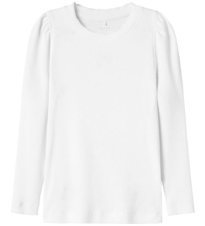 Name It Bluse - Rib - NmfFikab - Bright White