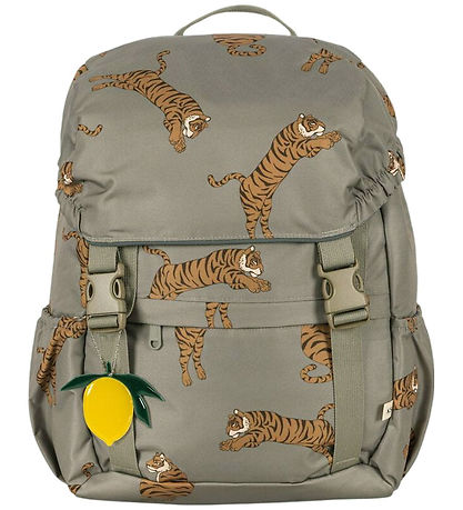 Konges Sløjd Skoletaske m. Gymnastiktaske - Clover - Tiger Oak