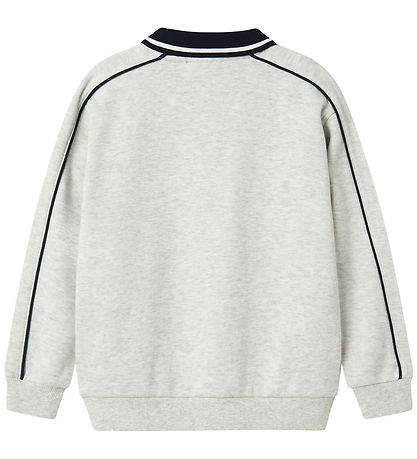 Name It Polobluse - NkmKris - Light Grey Melange