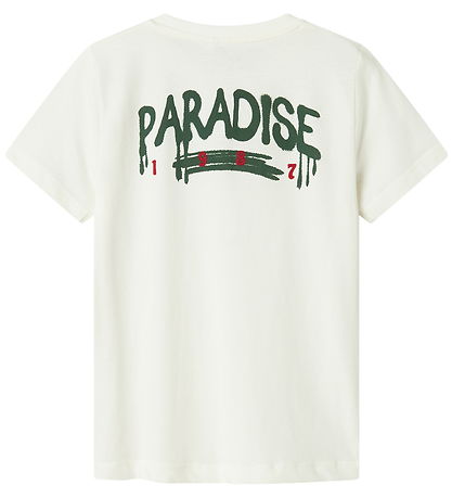 Name It T-shirt - NkmLibbo - Cloud Dancer/Paradise