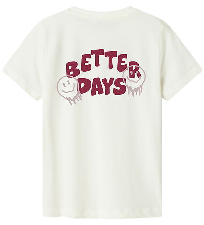 Name It T-shirt - NkmLibbo - Cloud Dancer/Better Days