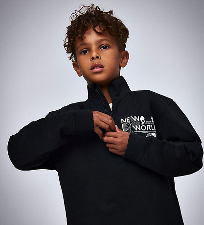 Name It Sweatshirt - Half Zip - NkmKimba - Black