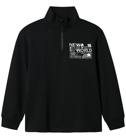 Name It Sweatshirt - Half Zip - NkmKimba - Black