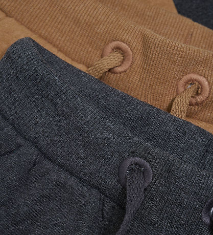 Minymo Sweatpants - 2-pak - Dark Gray Melange