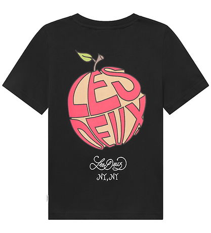 Les Deux T-shirt - Orchard - Sort m. Print