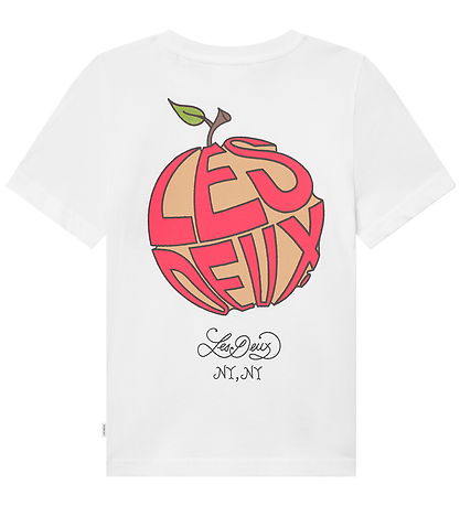 Les Deux T-shirt - Orchard - Hvid m. Print