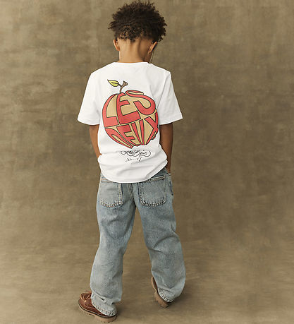 Les Deux T-shirt - Orchard - Hvid m. Print