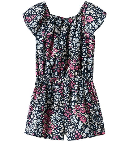 Name It Buksedragt - NmfVinaya - Carmine Rose/Cute Flower