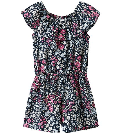 Name It Buksedragt - NmfVinaya - Carmine Rose/Cute Flower