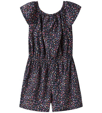 Name It Buksedragt - NmfVinaya - Navy Blazer/Color Flower