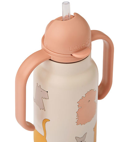 Liewood Drikkedunk - 250 ml - Cats and Dogs / Sandy