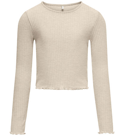 Kids Only Bluse - KogNella - Pumice Stone/Melange