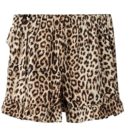 Name It Shorts - NkfVinaya - Black/LEOPARD AOP