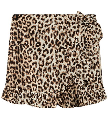 Name It Shorts - NkfVinaya - Black/LEOPARD AOP