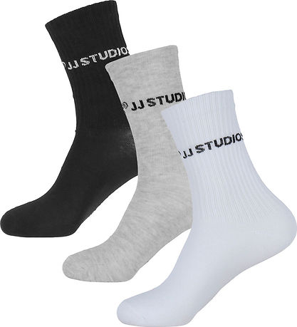Jack & Jones Strømper - JacSoho - 3-Pak - Sort/Hvid/Gråmeleret