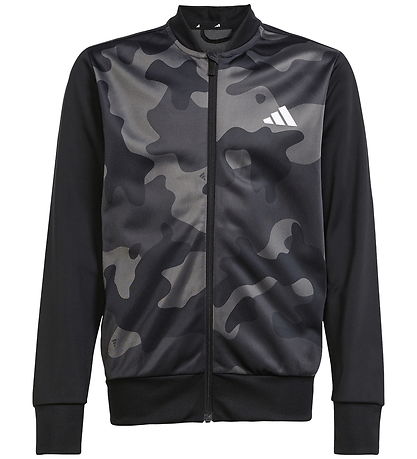 adidas Performance Træningssæt - J Camo T TS 3S - Black/White