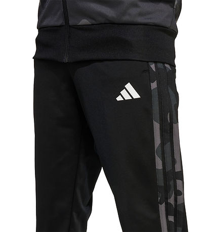 adidas Performance Træningssæt - J Camo T TS 3S - Black/White