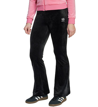 adidas Originals Sweatpants - Velour - Black/White