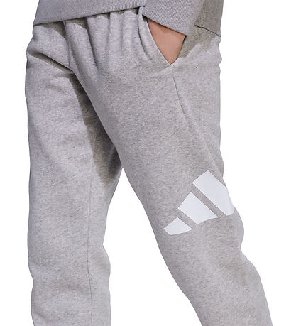 adidas Performance Sweatsæt - J BL Jog - Mgreyh/White