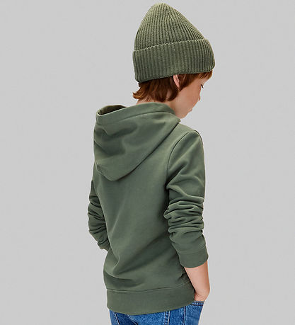 Calvin Klein Hættetrøje - Monogram - Thymegreen