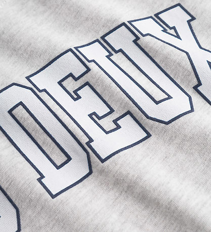 Les Deux T-shirt - Aidan - Snow Melange m. Logo