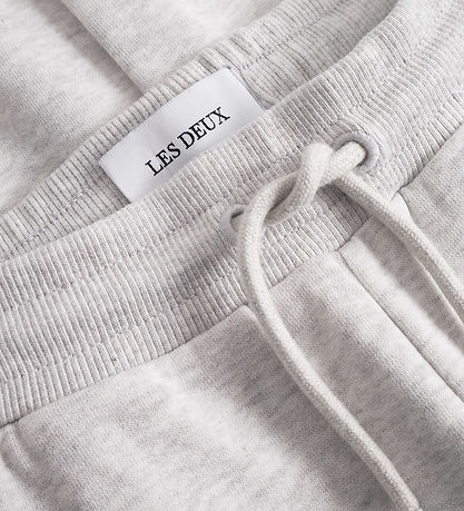 Les Deux Sweatpants - Aidan - Snow Melange m. Logo