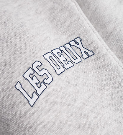 Les Deux Sweatpants - Aidan - Snow Melange m. Logo