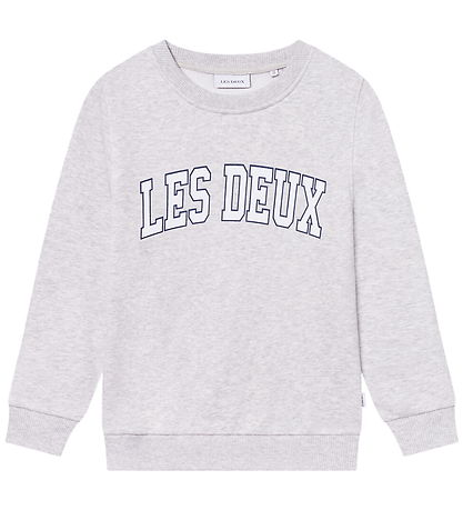 Les Deux Sweatshirt - Aidan - Snow Melange m. Logo