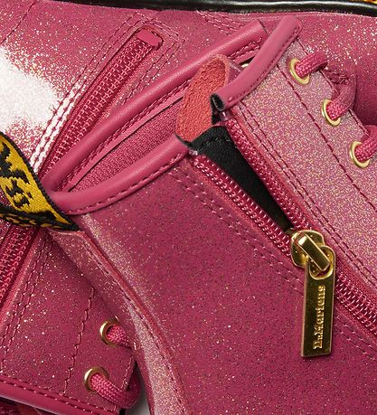 Dr. Martens Støvler - 1460 J -  Nebula Glitter - Fuchsia/Silver 