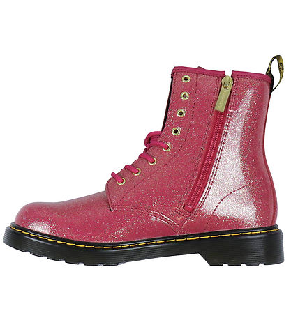 Dr. Martens Støvler - 1460Y - Nebula Glitter - Fuchsia/Silver/Go