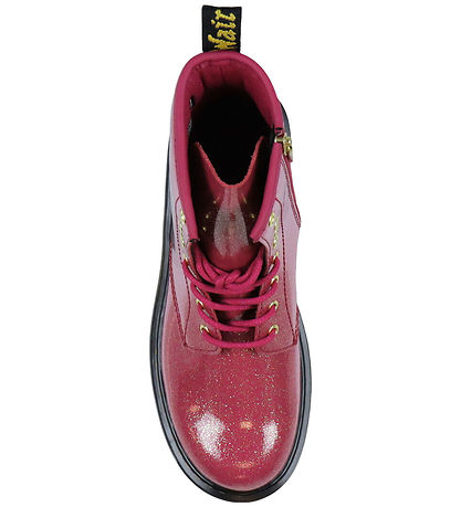 Dr. Martens Støvler - 1460Y - Nebula Glitter - Fuchsia/Silver/Go